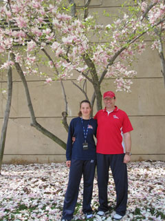 Баща и дъщеря, треньор и волейболистка